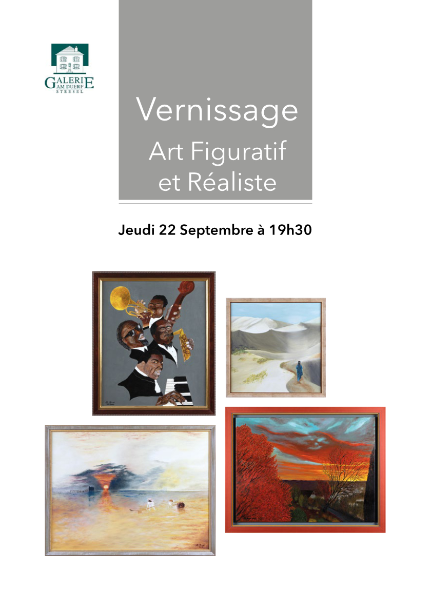 Affiche de l'exposition à Steinsel des tableaux de Dominique Binet.